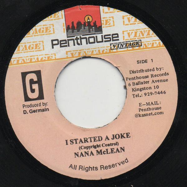 

7-дюймовая пластинка NANA MCLEAN I Started A Joke NONE Penthouse Vinta Ямайка Регги Ска Даб Б/у