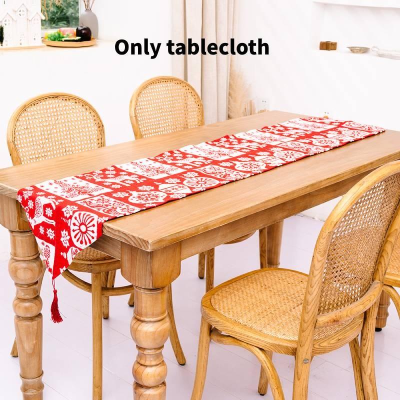 

Рождественское украшение Флаг из терилена Креативная скатерть Столы Домашнее убранство Color H