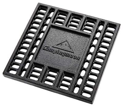 CAMPING MOON Fogueira de Ferro Fundido com Leito de Carvão e Assador (T-210 (21x21cm))