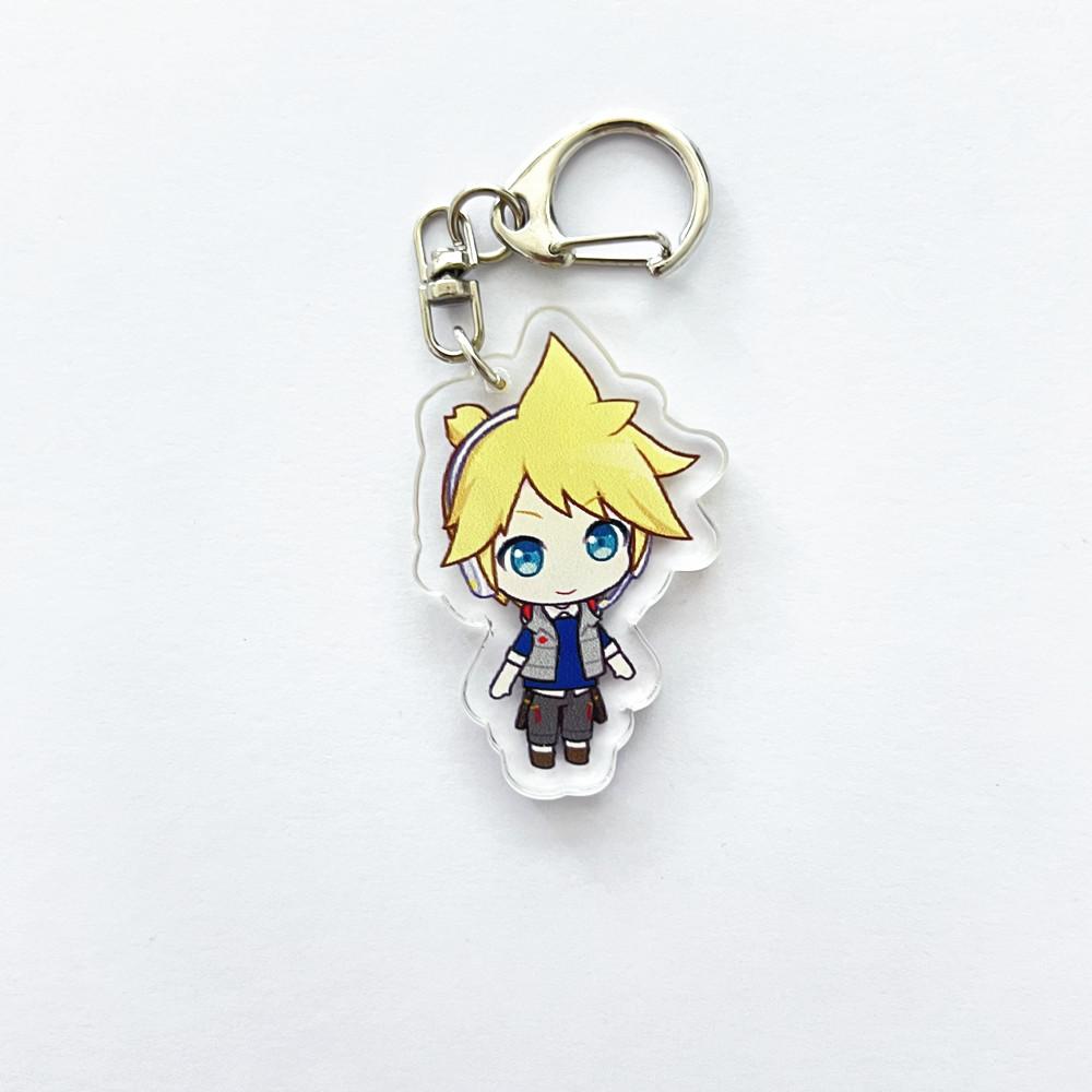 Anime PJSK Project Sekai Colorful Stage Character SD Cosplay Keychain Bag Pendant Acrylic Keyrings Key Chain Ornament Decoration