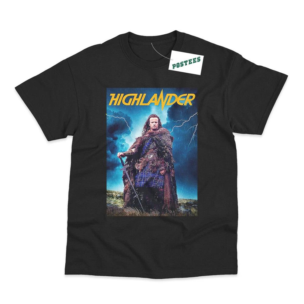 Retro Movie Poster Inspired By Highlander Dtg Printed TShirt M