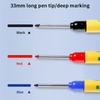 33mm Long Head Marking Pen Woodworking Decoration Deep Hole Waterproof Pen Multipurpose Marking Tool Red/Blue/Black Marker Pen