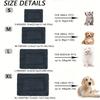 1Pc Pet Kennel Bed Pad For Large,Medium And Small Dogs,Soft Washable Reversible Dog Crate Bed Dog Mattress Dual-Use Pet Pad