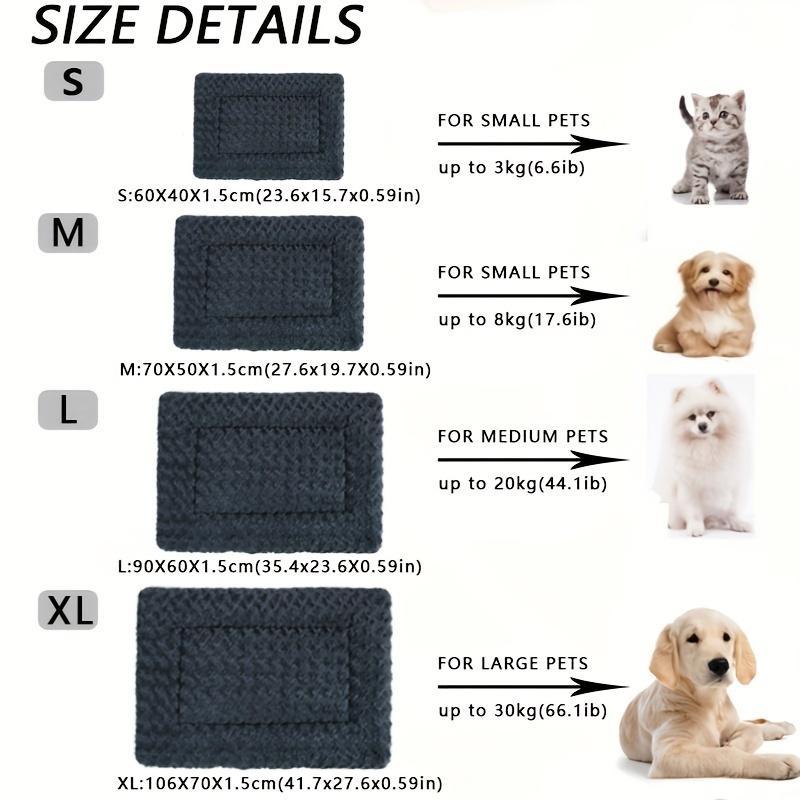 1Pc Pet Kennel Bed Pad For Large,Medium And Small Dogs,Soft Washable Reversible Dog Crate Bed Dog Mattress Dual-Use Pet Pad