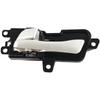 Standard Replacement Interior Door Handle Pair Left Right ABS Silver Black for Hyundai 2011 To 2014 Vehicle Models