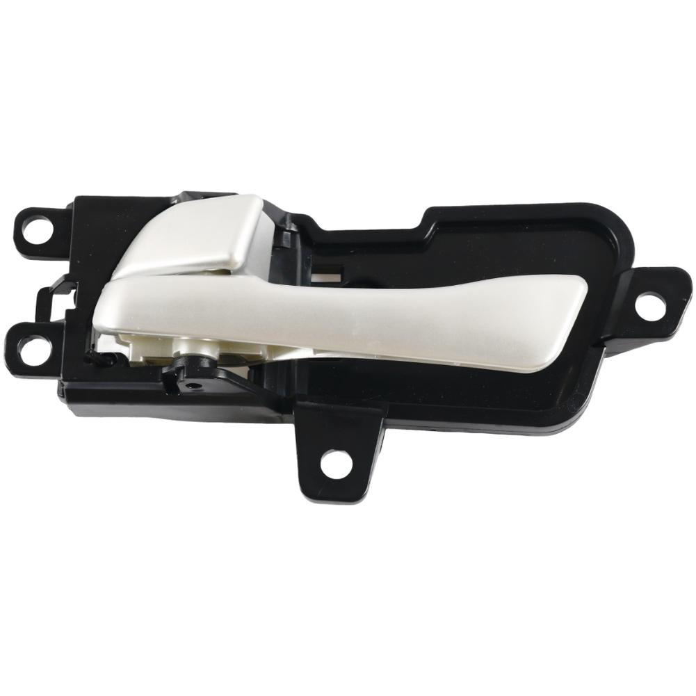 Standard Replacement Interior Door Handle Pair Left Right ABS Silver Black for Hyundai 2011 To 2014 Vehicle Models