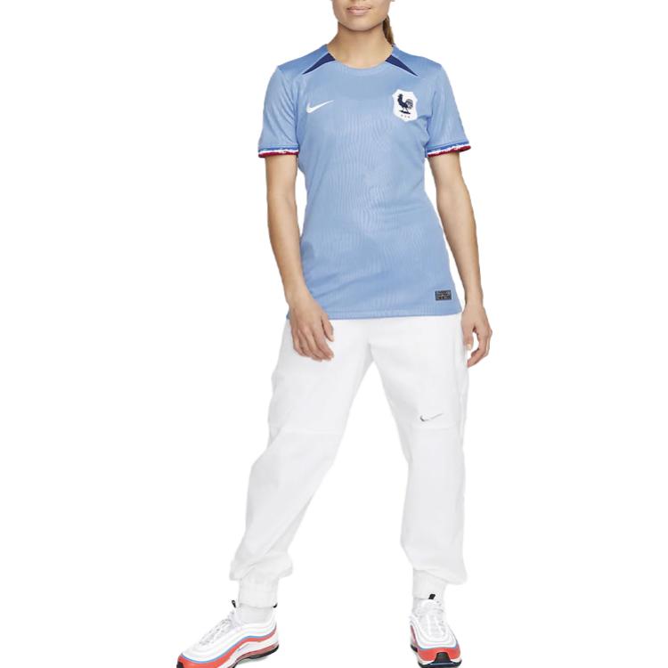 Nike 2023 Womens World Cup Series Quick-Dry Breathable Short Sleeve Soccer Jersey Fan Version 2023 Season France Home Jersey Women jersey DR3991-450