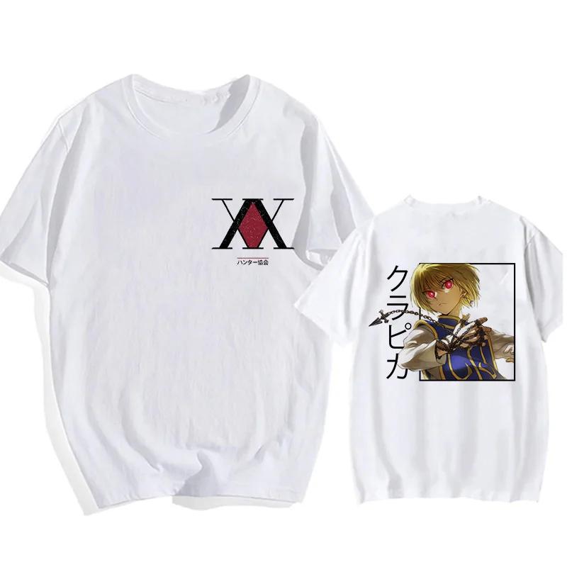 Manga Hisoka Kawaii Hunter X Hunter T Shirt Killua Zoldyck Funny Cartoon Cute Anime T-shirt Kurapika HxH Devil Eye Tshirt Tees