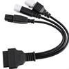 28GC Motorcycle Adapters Cable 16Pin Female To 3 4 6Pin Male OBDII Diagnostic Tool Motorcycle Diagnostic Cable for Bikes