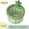 Kitchen Sink Strainer Automatic Drain Basket  Sink Strainer Garbage Filter Shelf Strainer Cartoon Cactus DesignMultifunctional