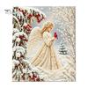 Holiday DIY Ornaments Christmas Faux Pearl Painting Kit, Santa Reindeer Art Relaxing Hobby Kits 3D Angel Wall Craft Kit for Adults, Festive Home Decor