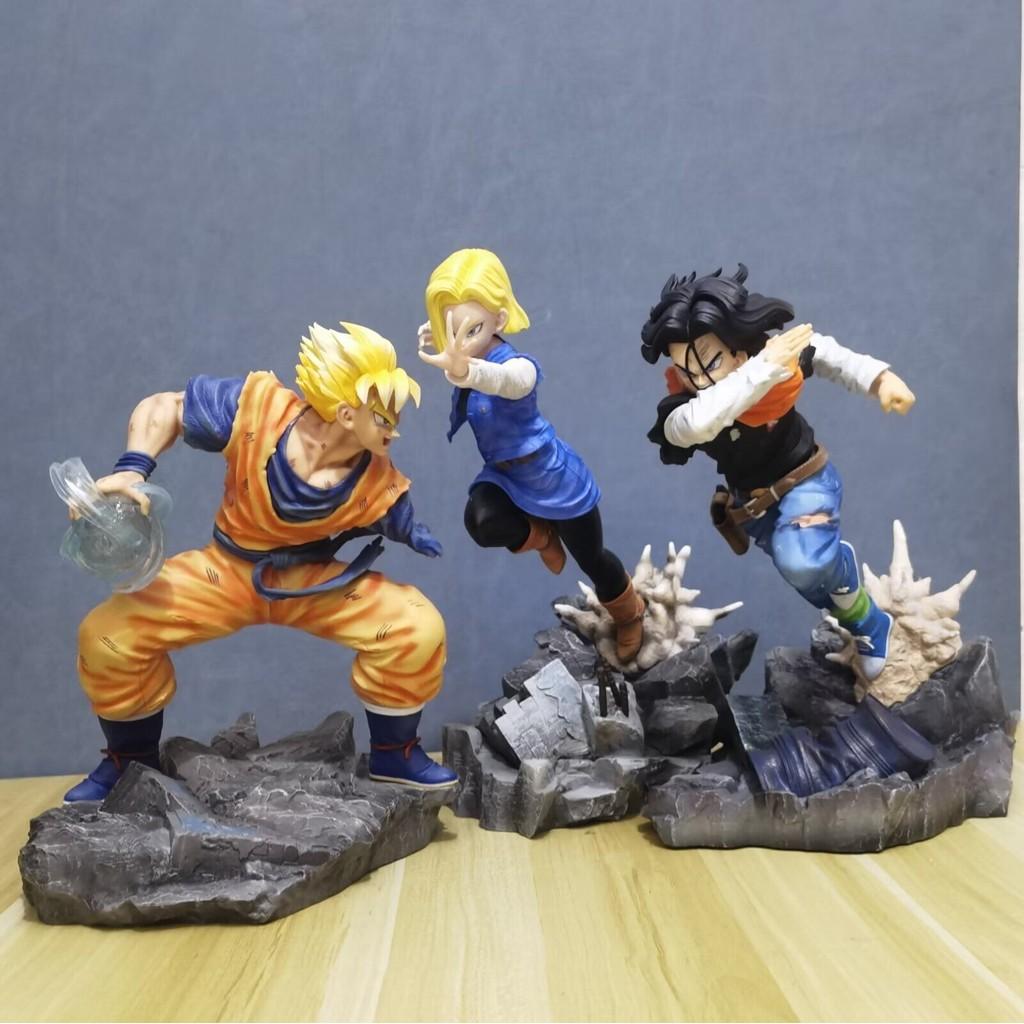 Son Super Saiyan Gohan Android 17 18 Action Figure Model Toy Doll Kids Gift