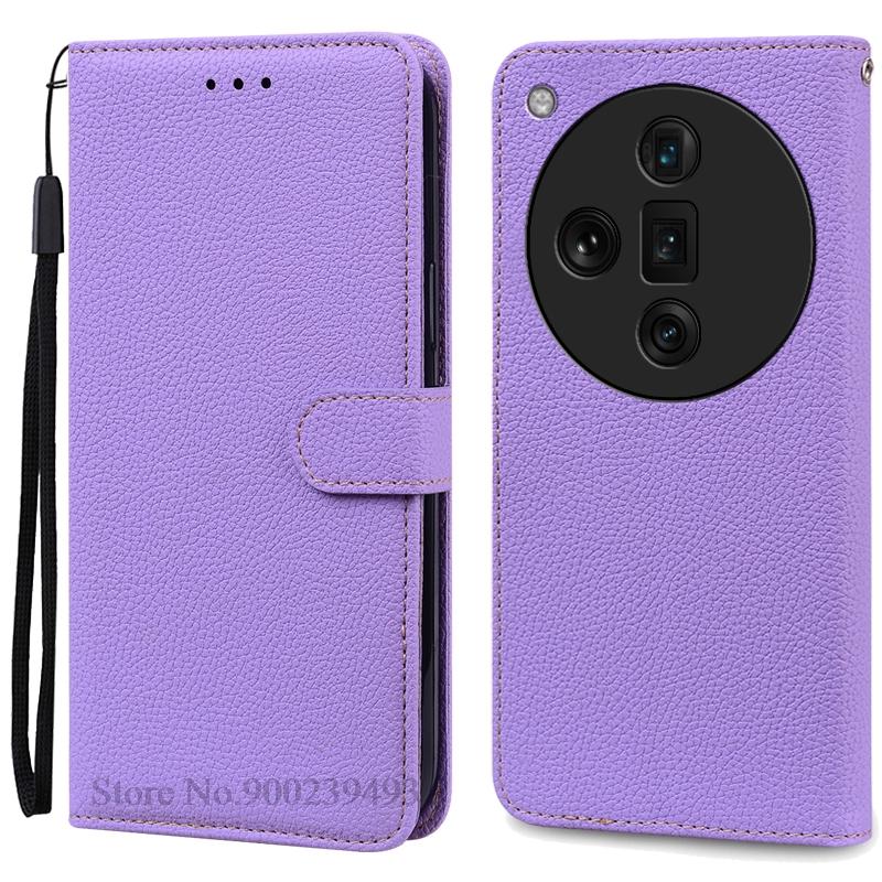 For OPPO Find X7 Case Leather Wallet Flip Case For OPPO Find X7 Ultra Case Soft Silicone Cover Coque Fundas Shell