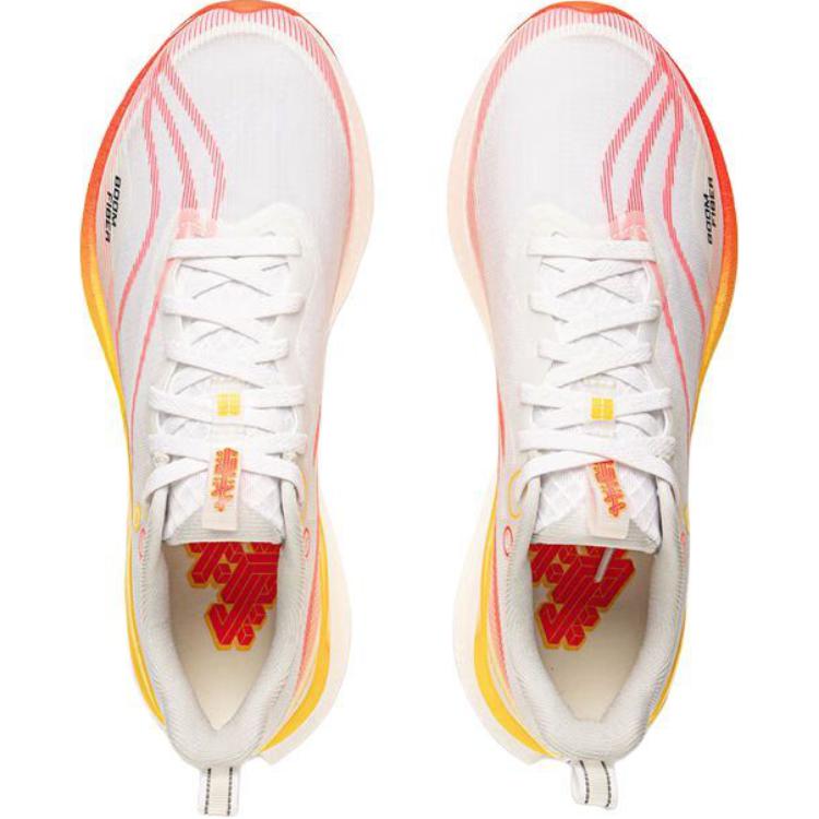 Li Ning Children Red Rabbit 8 Pro Comfortable Soft Non-Slip Wear-Resistant Low-Top Running Shoes Men Running Shoes White Yellow YKFV112-2