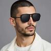 Luxury Double Bridge Shades Classic Metal Frame Sun Glasses Steam Punk Eyewear  for Outdoor Driving