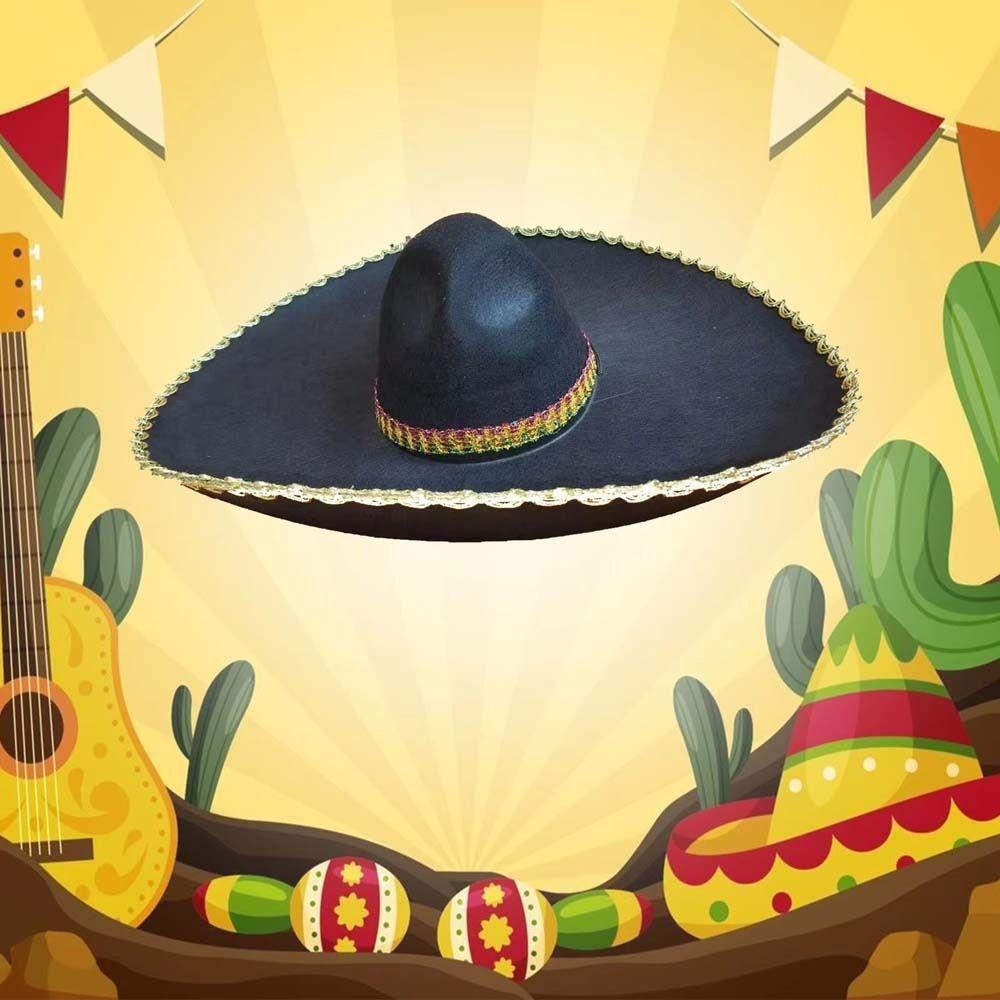 Ethnic Style Mexico Hat Large Sun Hat Mexican Caps Festival Supplies Sombrero Hat Party Hat