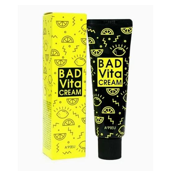 A’PIEU BAD Vita Cream 50g – Vitamin Brightening & Hydrating Face Cream 50g
