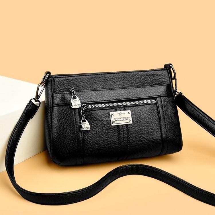 Fashion Versatile Shoulder Bag Large-capacity Textured Small Square Bag New Retro Textured Messenger Bag
