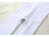 Children's White Velvet 800D Dance Pantyhose - Winter Exercise Socks for Girls