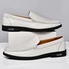 Herrenschuhe Formell Hochwertiges Echtes Leder Britische Party Herrenschuhe Herbst Slipper Loafer Fahrschuhe Bequeme Loafer