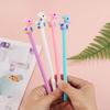 1Pc Cute Giraffe Topper Gel Pens 0.5mm Fine Point, Macaron Color Assortment, Smooth Black Ink Writing Pens, Kawaii Animal Decor Stationery, Creative L