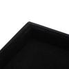 Elegant Velvet Stackable Jewelry Display Tray Necklace Organizer Gray