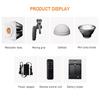Studio Light 60W 2800K 6800K Color Temperature LED Studio Light for Photography Live Recording