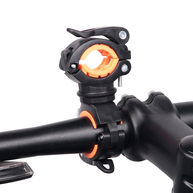 Flashlight Mount Holder,Universal Bicycle Led Light Mounting Holder 360°-Rotation Clip-Clamp for Flashlight,Cycling