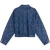 Calvin Klein Vintage Floral Jacquard Cotton Polo Denim Jacket Women Jackets 47D749G