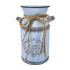 Farmhouse Decors Iron Flower Vases Shabby Chic Milk Can Storage Jugs Metal Planter With Handle For Kitchen Home Decors