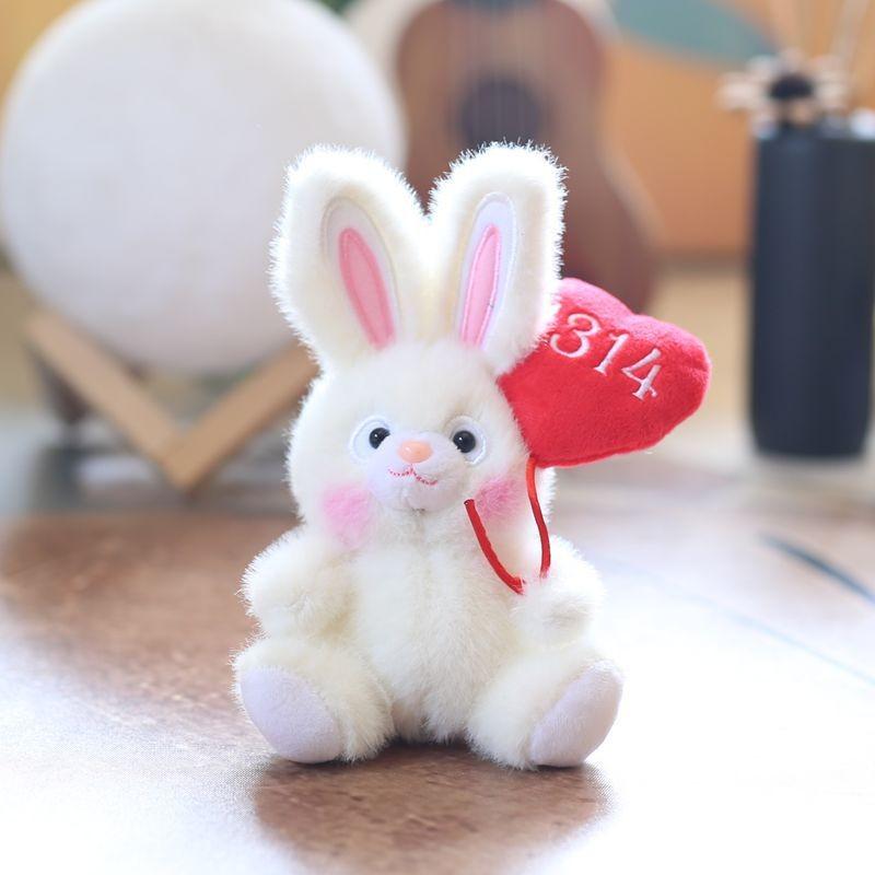 Keychain Rabbit Plush Bunny Pp Cotton Fill Valentines Day Gift Bag Decoration