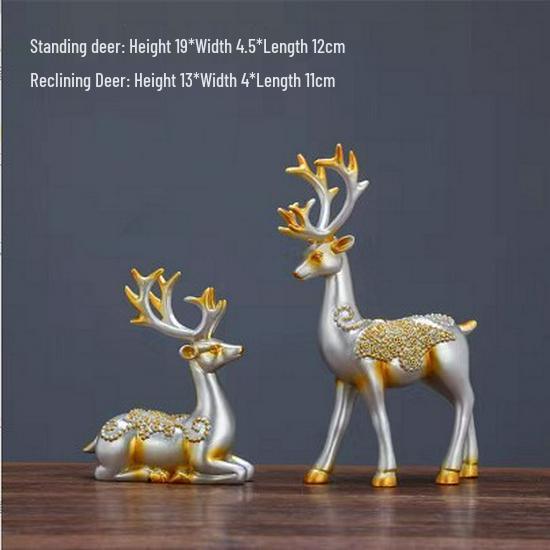 Nordic Modern Origami Elk Ornament for Living Room or Wine Cabinet - Housewarming Gift & Home Decor