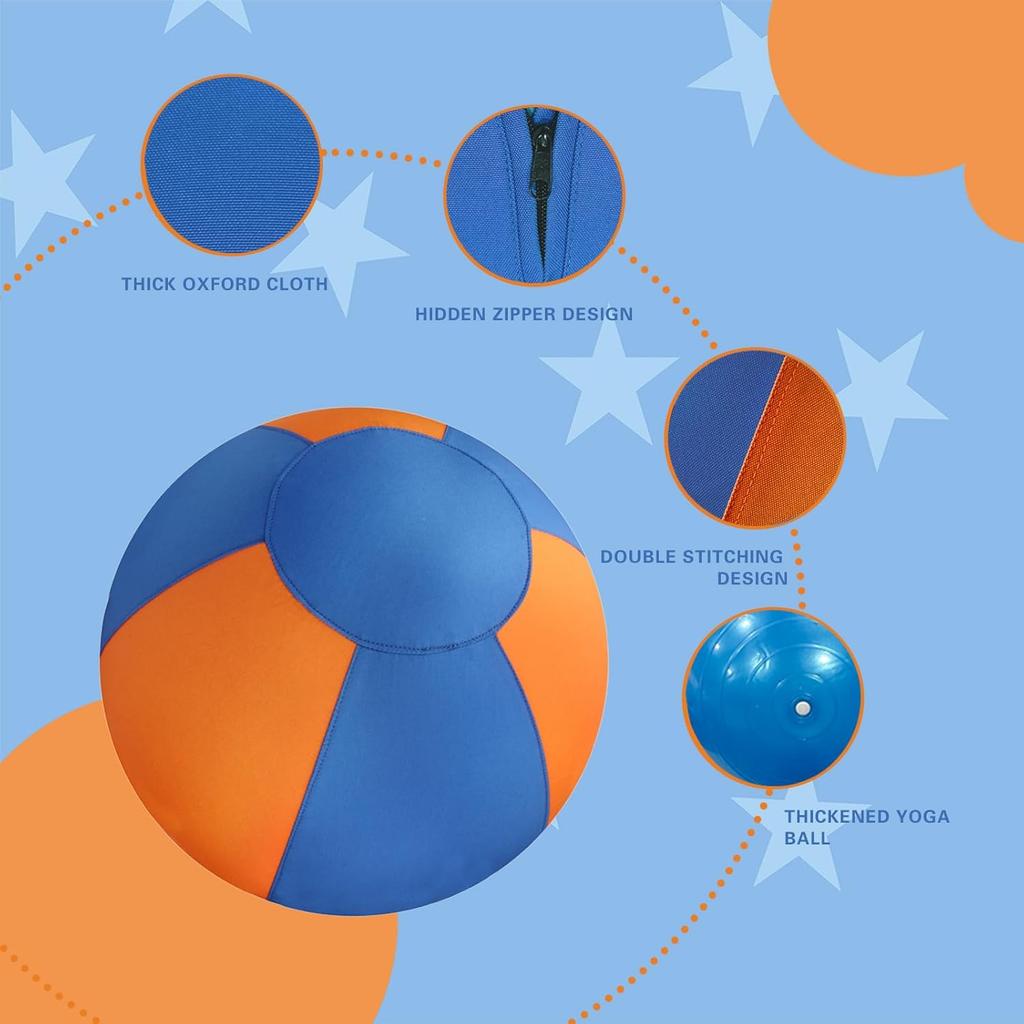 Herding Ball for Dogs, 18'' Durable Waterproof Jolly Ball for Dogs, Dog Training Toy for Medium & Large Breeds, Large Dog Toys for Collie, Australian