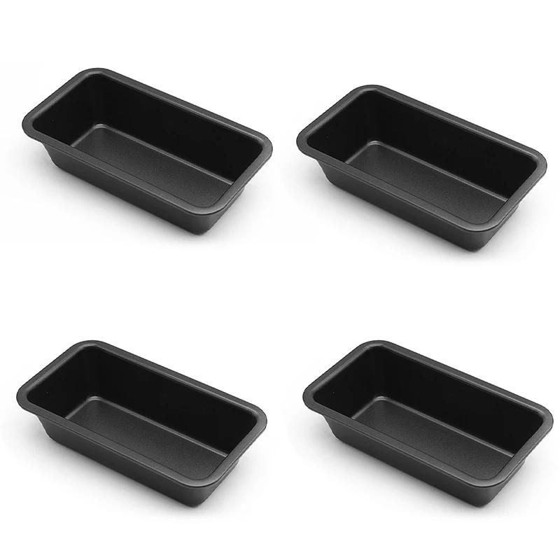 4/6 Stück Mini Brotform Kohlenstoffstahl Antihaft Kuchenform Toastform 6 Zoll Rechteckige Kuchenbackform Kastenform Küchenbackwerkzeug