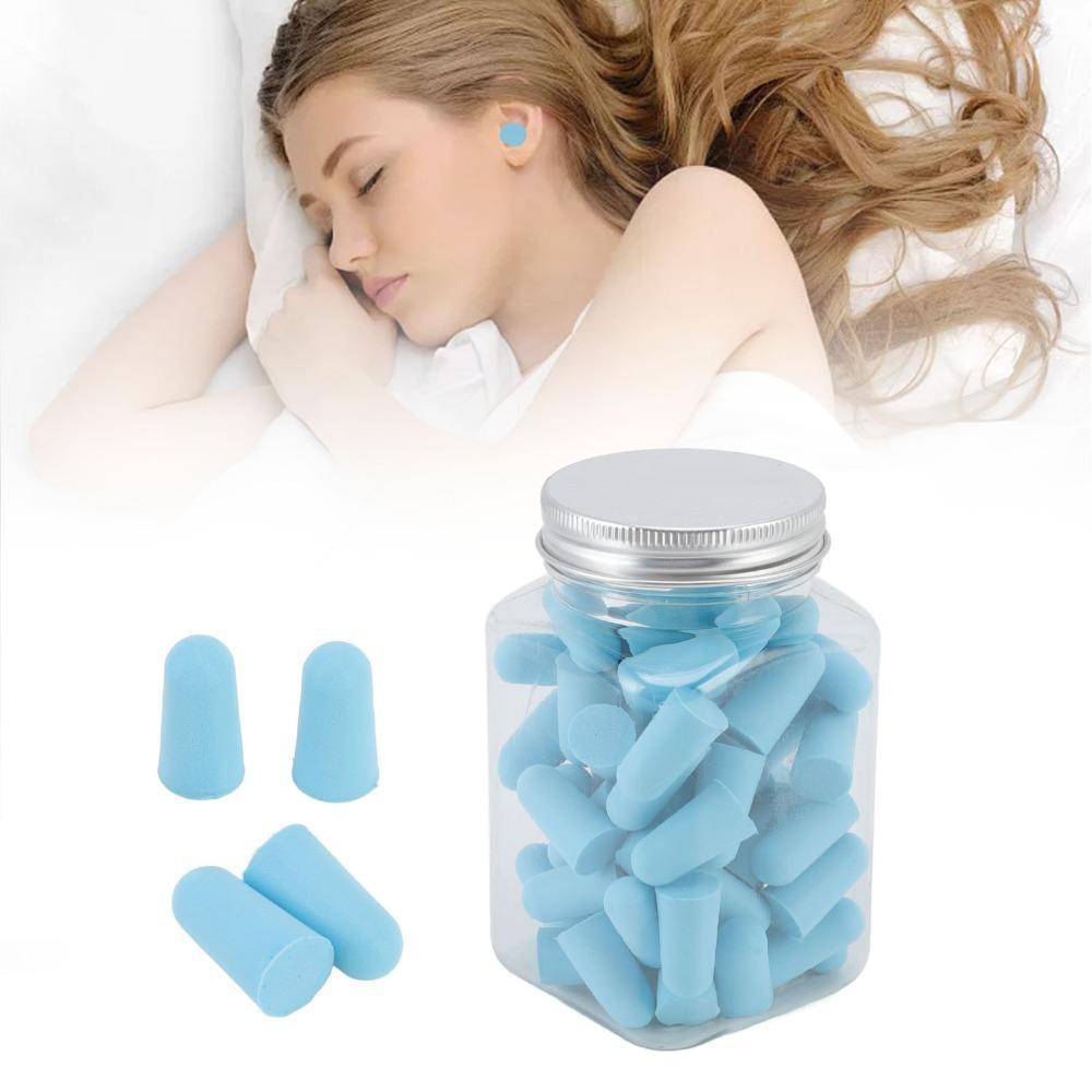 60Pcs 25 x 13mm Washable Noise Reduction Earplugs  Construction site daily hearing protection