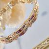 Vintage Colorful Gemstone Bracelet Dopamine Color Trendy Elegant Boho Chic Women Jewelry