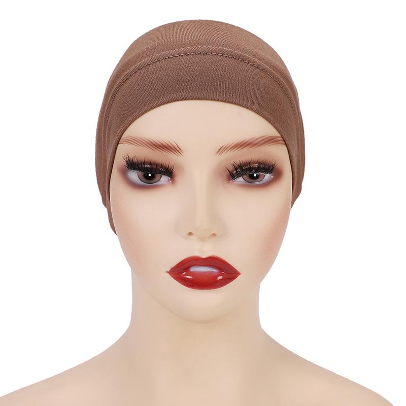 Women Soft Cotton Under Scarf Cap Turban Ready Wear Hijab Cap Female Headscarf Bonnet Hijabs Head Wraps For Women