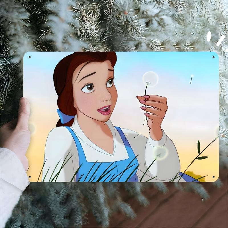 Miniso Disney Animation Warm Scene Decor Poster Tin Sign Metal Sign Decorative Plaque for Pub Bar Club Wall Decoration