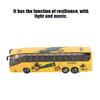 1:50 Simulering Transitbuss Modell Leke Legering Trekk tilbake Buss Leke med Lys og Musikk for