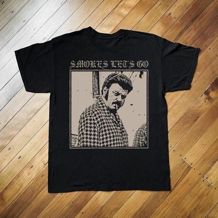 Smokes Let’s Go Funny Quote Reprint T-Shirt Unisex Meme Tee XXXXL
