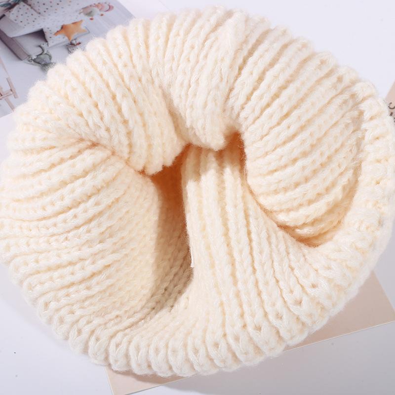 Hat Women's Warm Knitted Korean Edition Trendy Versatile Head Circumference Show Face Small Windproof Ear Protection Woolen