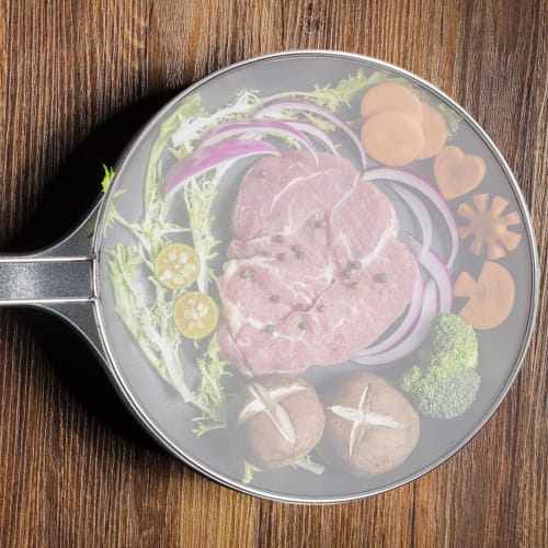 Oil Splash Guard Net for Tempura, Fries, and Deep-fried Foods, Prevents Splashes, Drains Water, and Prevents Oil Splashes. Easy To Clean, Stainless St