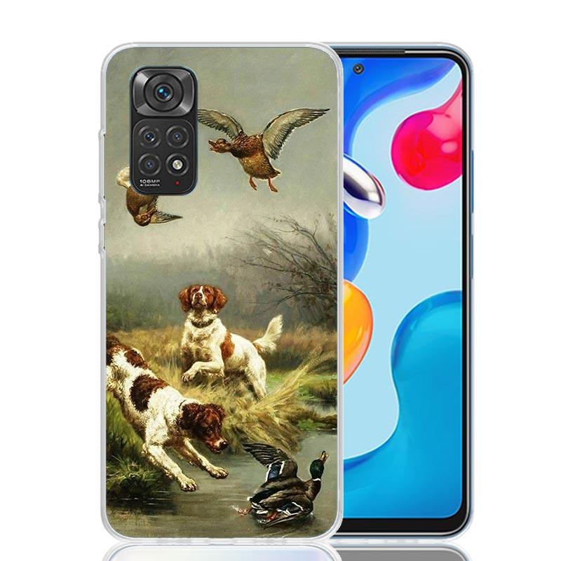 Hunter Dog Hunting Phone Case For Xiaomi Redmi Note 13 14 15 Pro Plus 12S 12 14S 11S 11E 10 10S 11 11T 5G 4G Cover Coque Redmi N