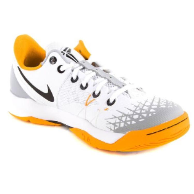 Nike Venomenon 4 Slip Resistant Abrasion Resistant Balance Low top Basketball Shoes Men's White Black Yellow 630916-107