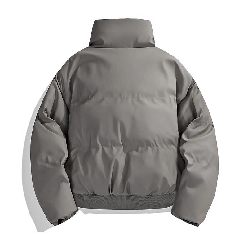 Men Street Cotton Padded Jacket Men Hooded Parkas Men Casual Loose Warm Coat Men Trendy Winter Pu Jacket Men's Clothing