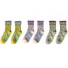 3 Pair Korean Style Women Socks Cotton Harajuku Ladies Winter Socks Set Kawaii Flower Print Fashion Streetwear Cute High Quality