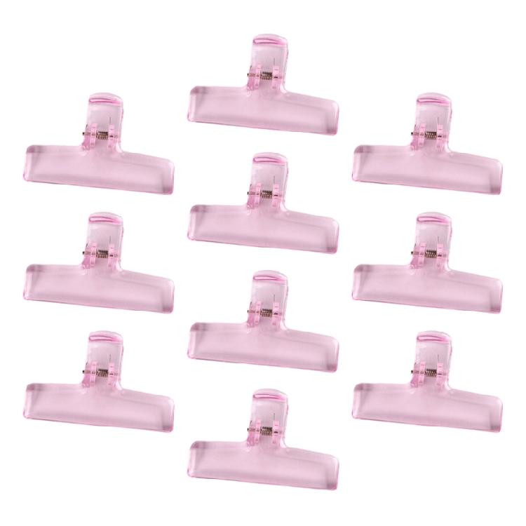 10Pcs Clear Acrylic Paper Clip Paper Clamp for Food Bag Photo Drawing Board Acrylic Paper Clip for Home Kitchen Office