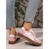 Women's Lace Up Sports Shoes - Low Cut Design, Suitable for Fitness, Skateboarding, Daily Wear and Casual Shoes All Season, Women's Sports Shoes