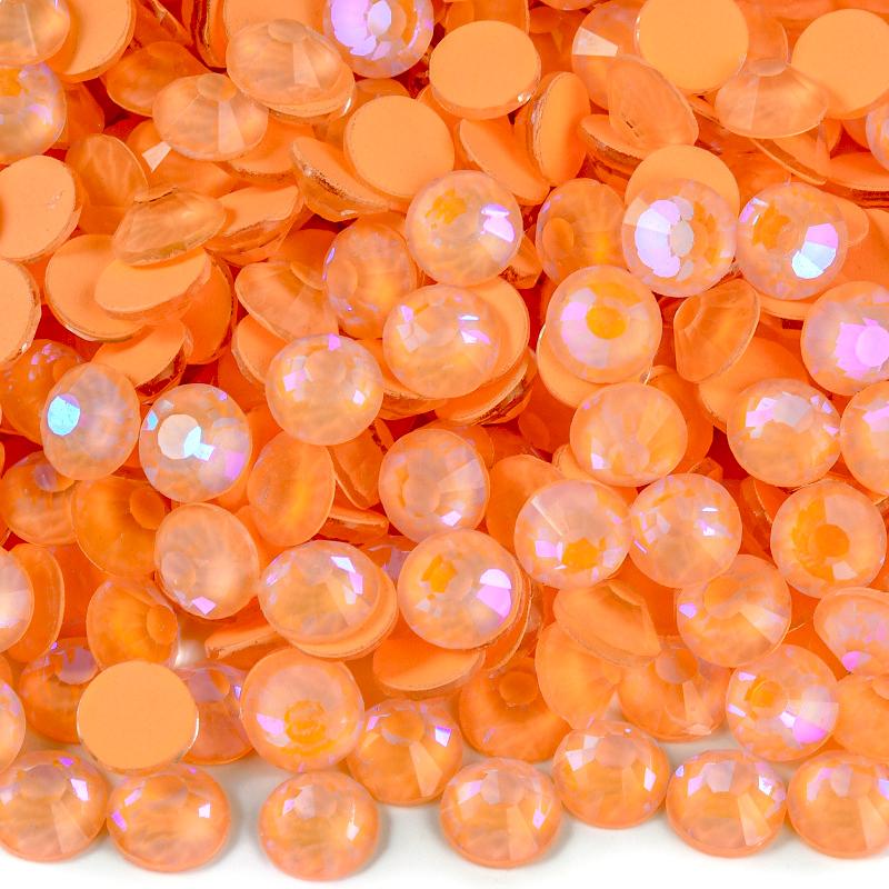 Ready Stock Orange-red Crystal Rhinestones 5A Quality Glass Diamond Bling Bling Rhinestone for Clothes Accessories