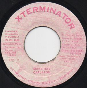 

7inch Record CAPLETON Make Hay EXT73 Xterminator 1992 Jamaica Reggae Ska Dub Used